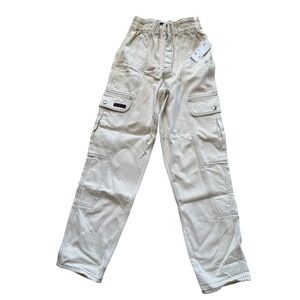 BDG Urban Outfitters Relaxed Skate Cargo Jean Ivory Rise Size 25 NWT